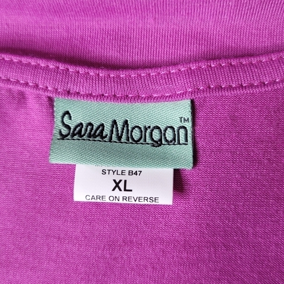 Sara Morgan Fuchsia Pink Butterfly Tank Top - Size XL - Picture 5 of 6